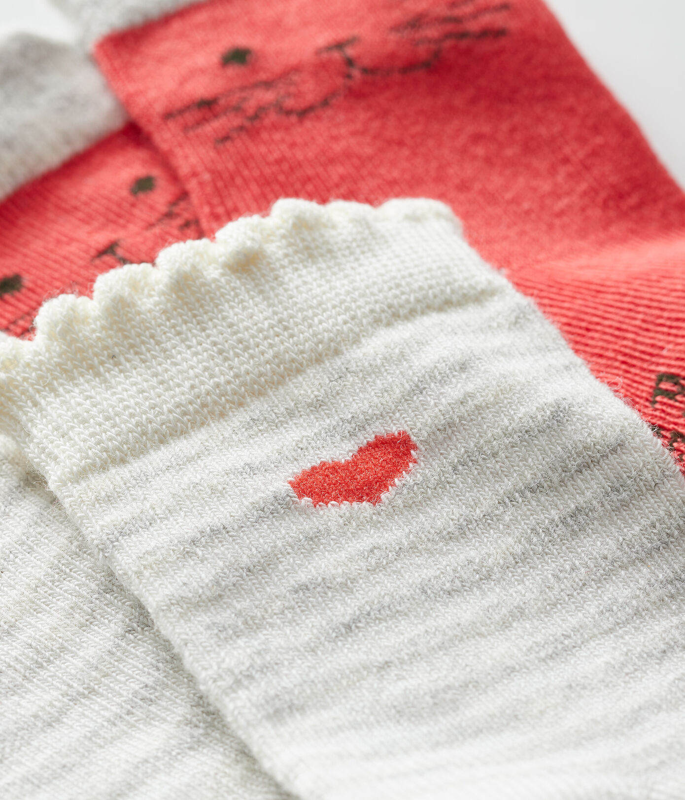 Lot de 2 paires de chaussettes bébé fille