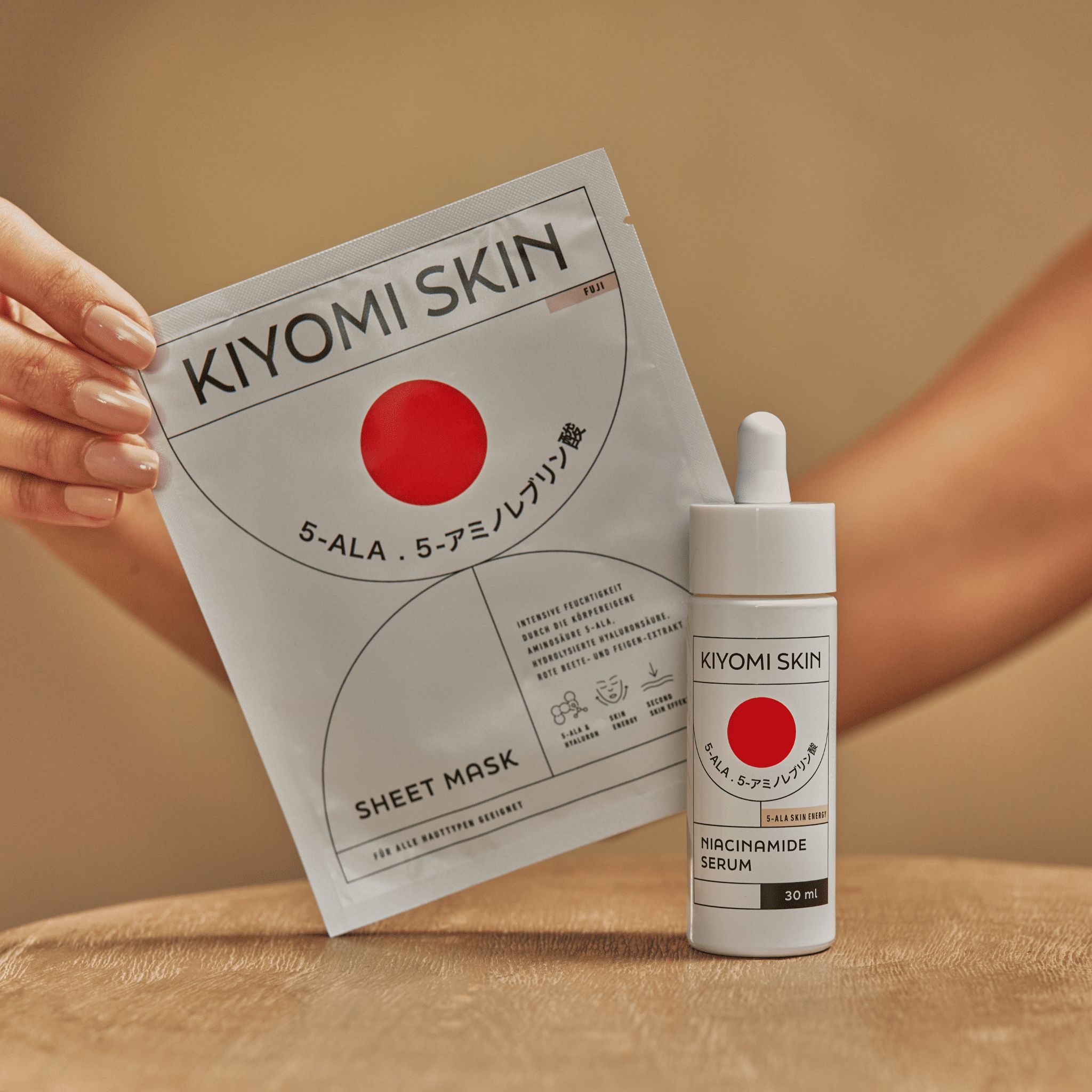 Kiyomi Skin Glow Discovery Duo - Set aus Niacinamide Serum und Tuchmaske