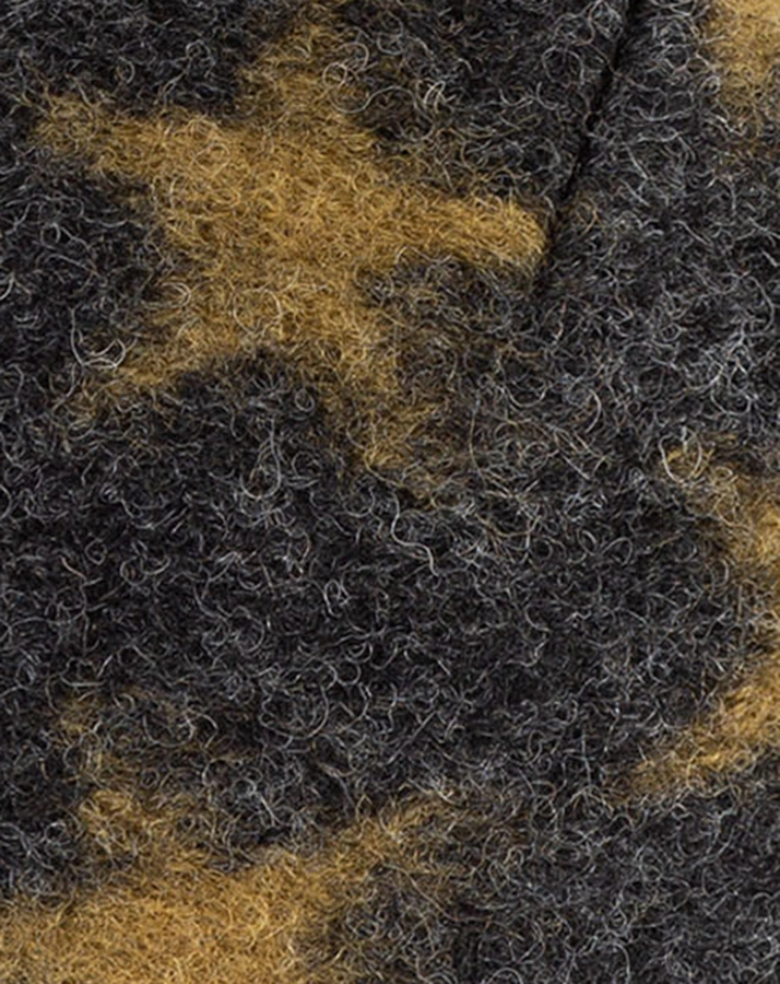Fleece-Zipfelmütze WALK STARS mit Wolle in anthrazit/schilf