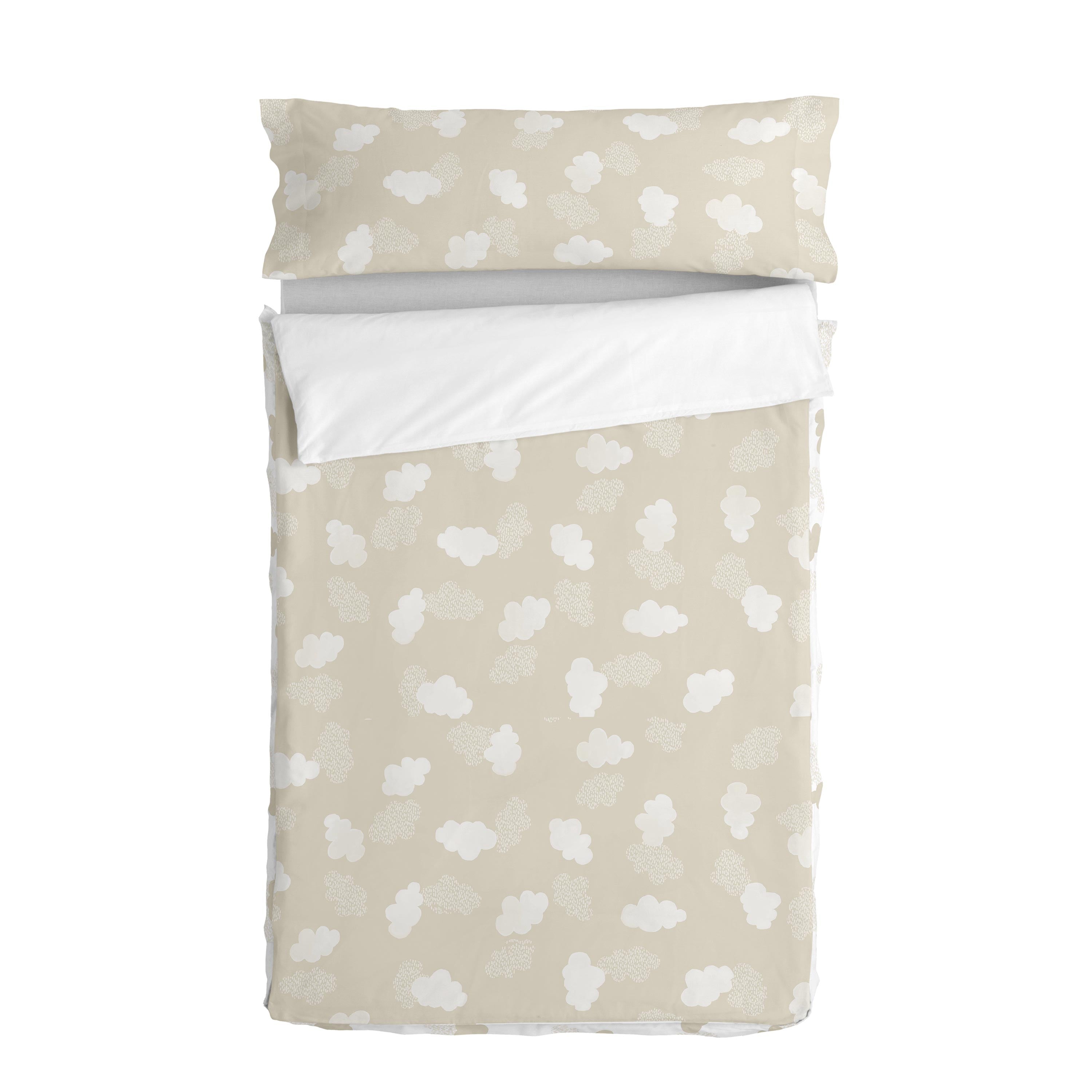 Clouds Noordse tas Beige Basic Kids, Beige, 100% Katoen (buitenkant) 100% Polyester (vulling), de kwaliteit van 150 TC