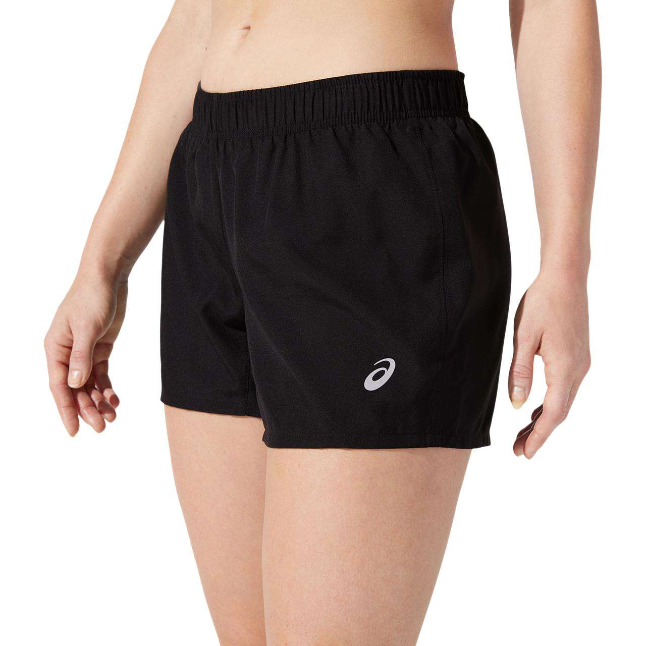 ASICS Core 4IN Hardloopbroek Kort Zwart/Zilver Dames