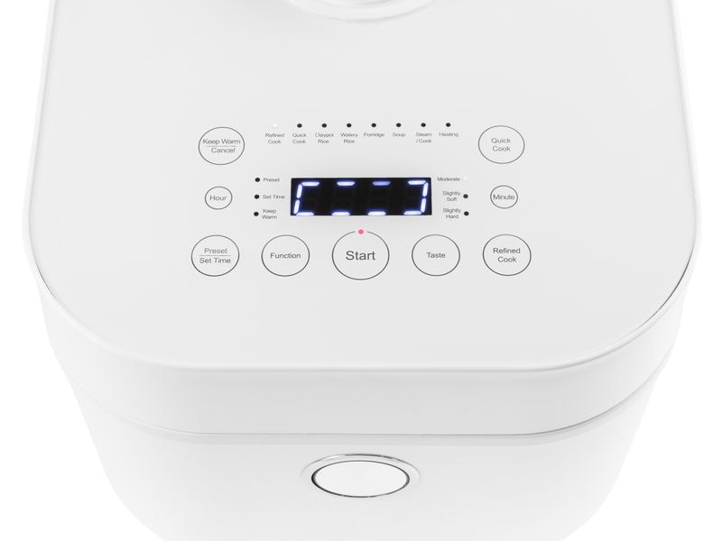 FURBER Reiskocher SAN Induktion 3 L, Weiss Innovative Technologie für perfekt gekochten Reis im Handumdrehen
