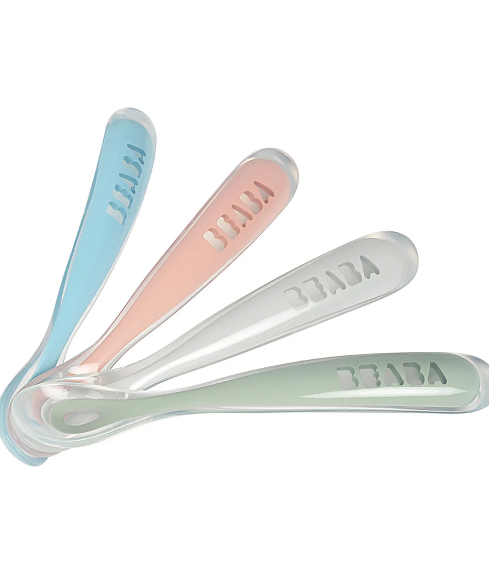 BEABALOT DE 4 CUILLÈRES PREMIER ÀGE EN SILICONE