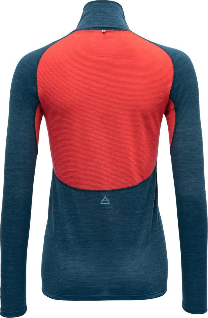 Running Merino 130 Zip Neck Dame Flood