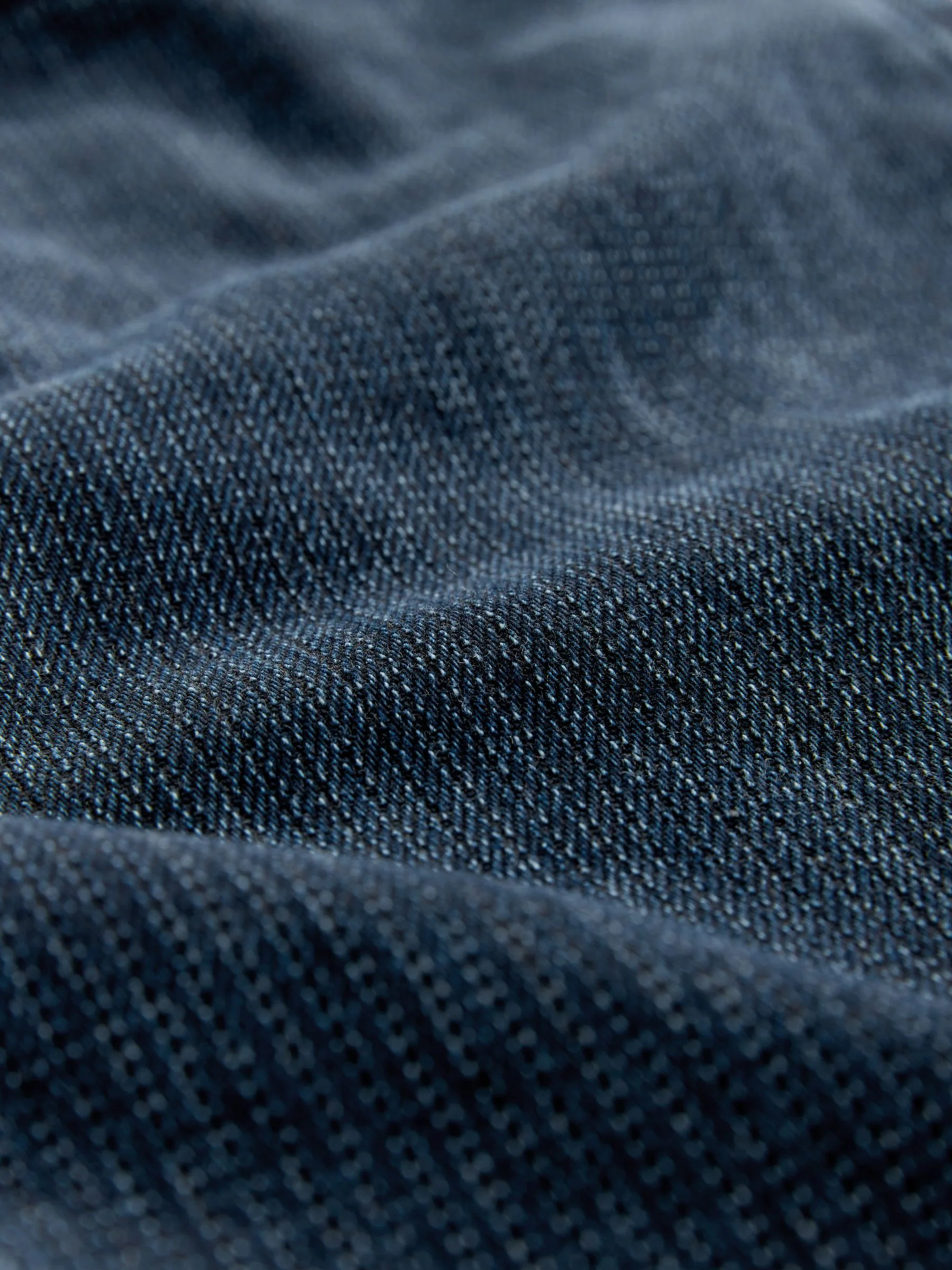 Inktblauw - Textured Denim Jeans