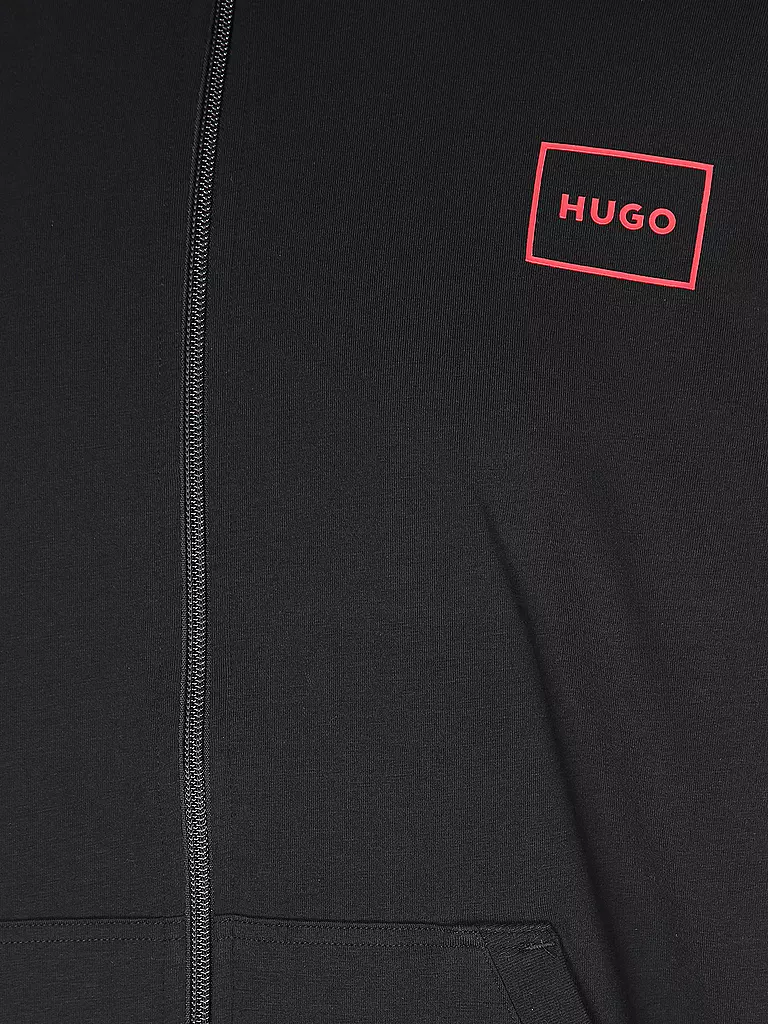HUGO Sweatjacke LAZE schwarz
