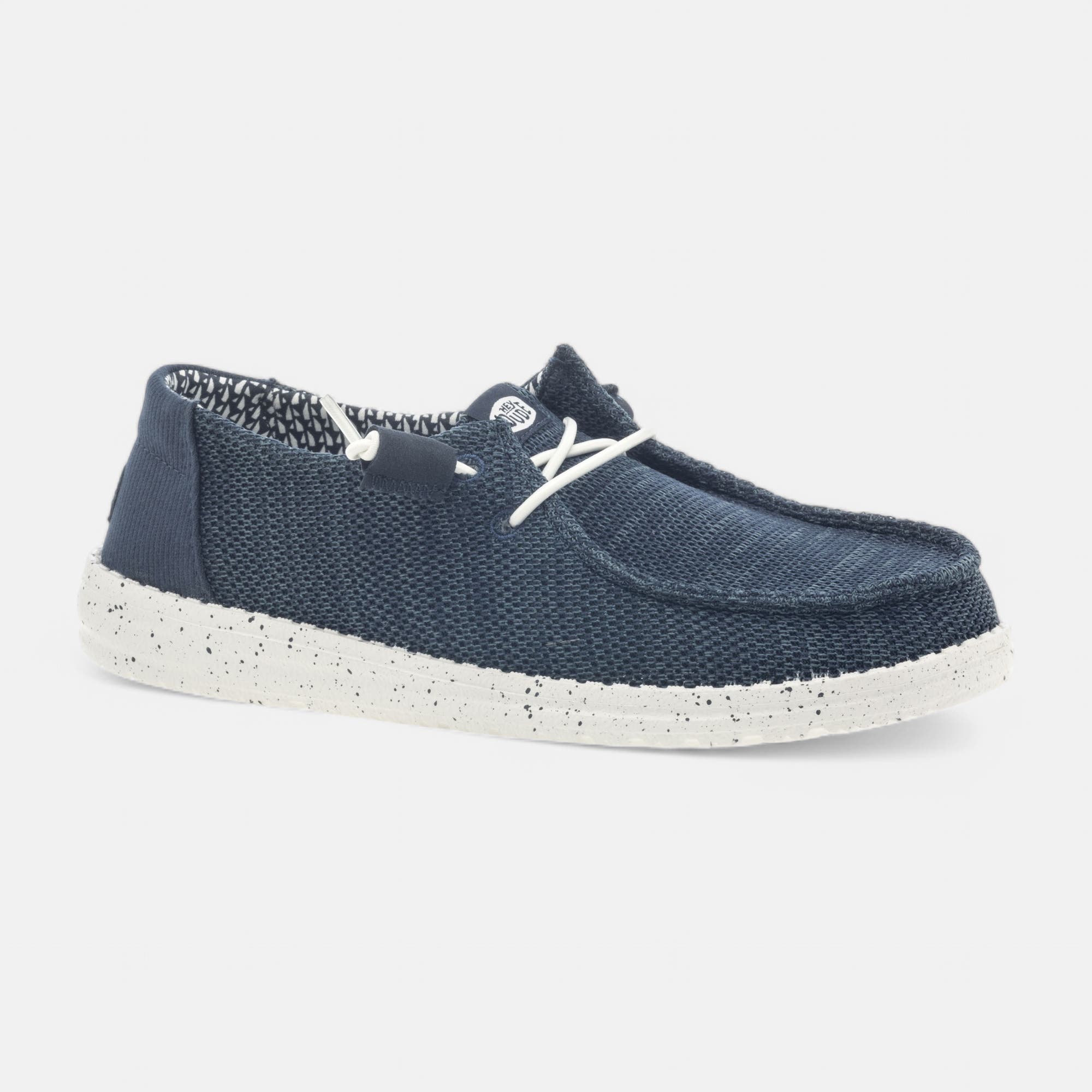 Baskets en toile Femme bleu marine