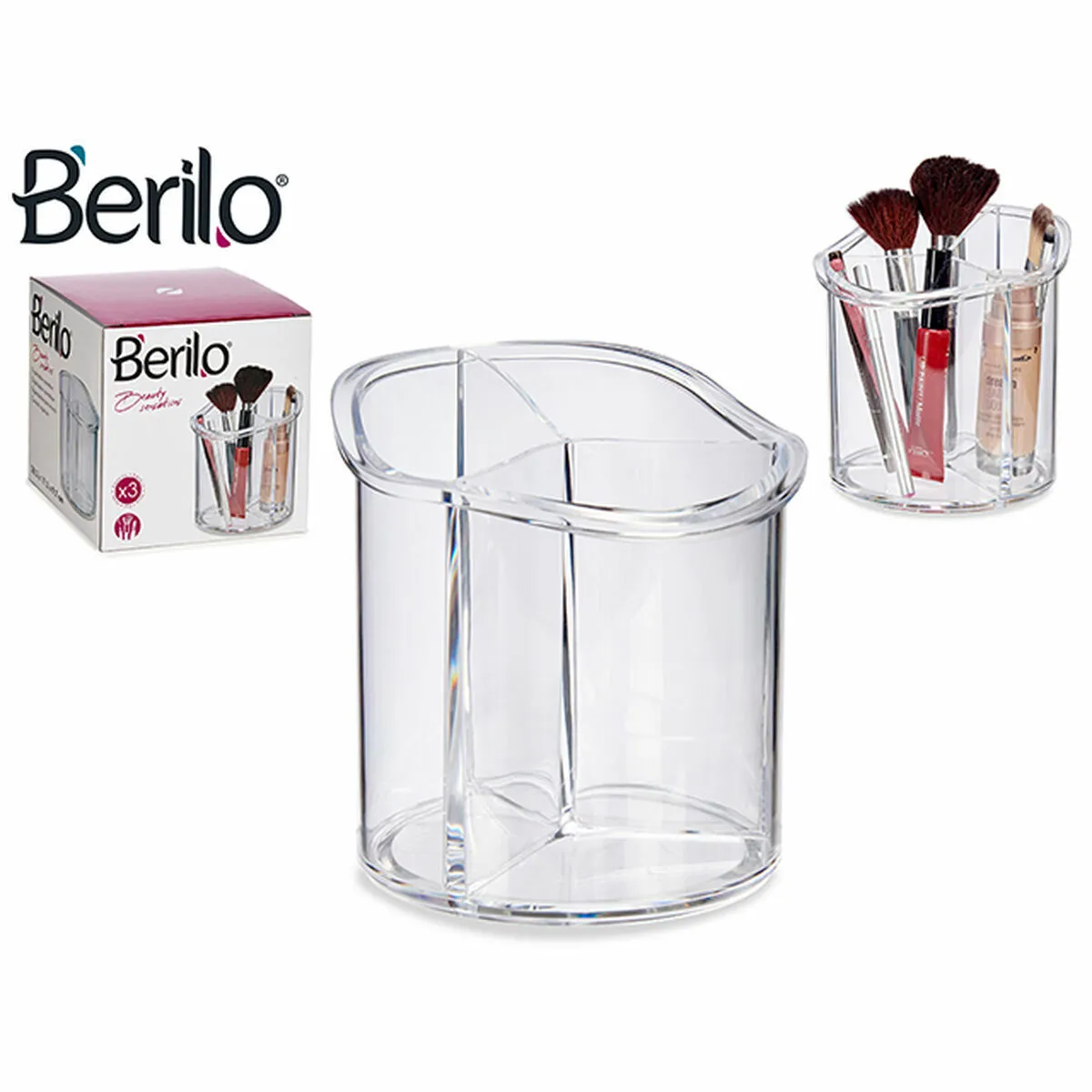 Berilo Organisateur de maquillage - Transparent