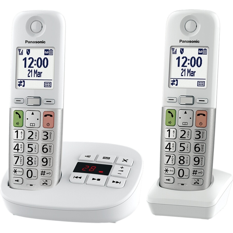 Téléphone sans fil Panasonic fixe blanc