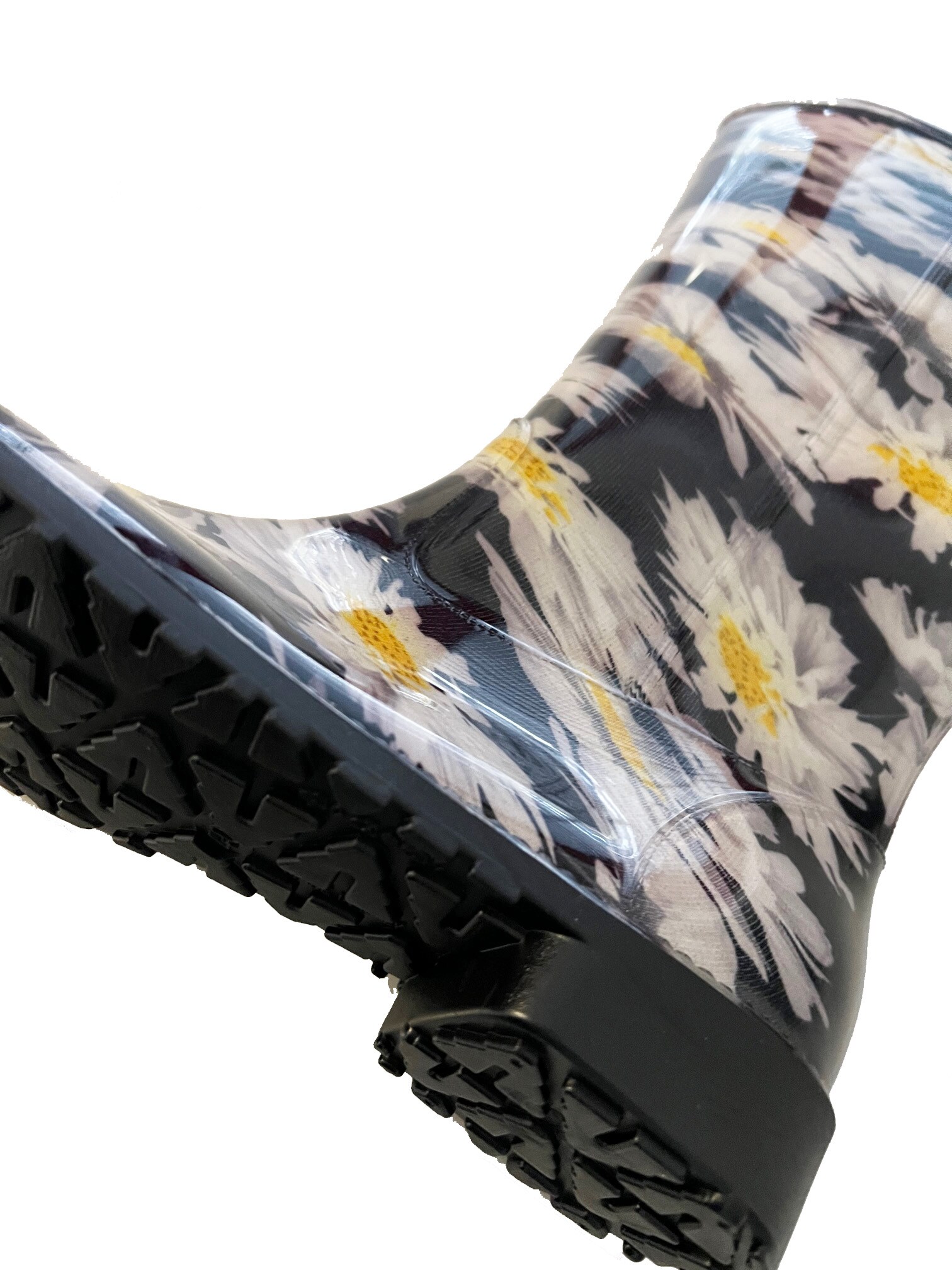WKTEX Damen Regenstiefel Gummistiefel Gr. 36 Schwarz