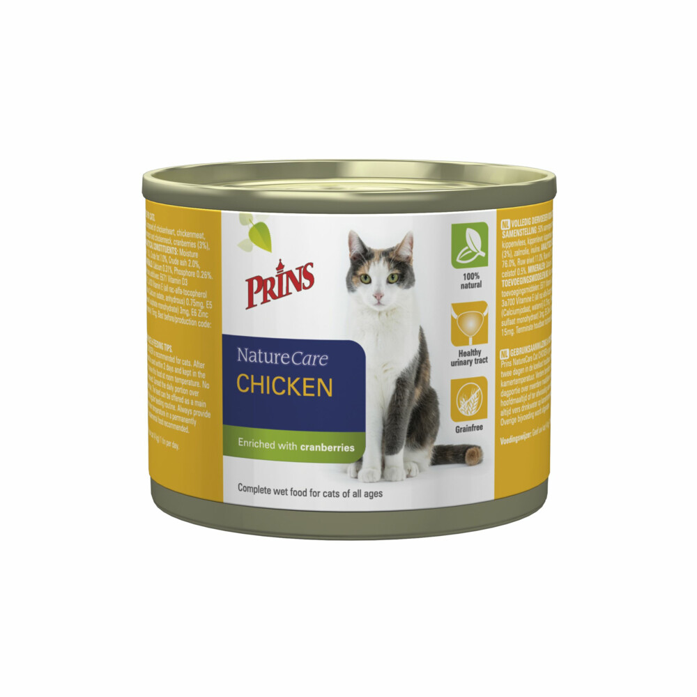 Prins NatureCare Kattenvoer Nat Kip200 gr