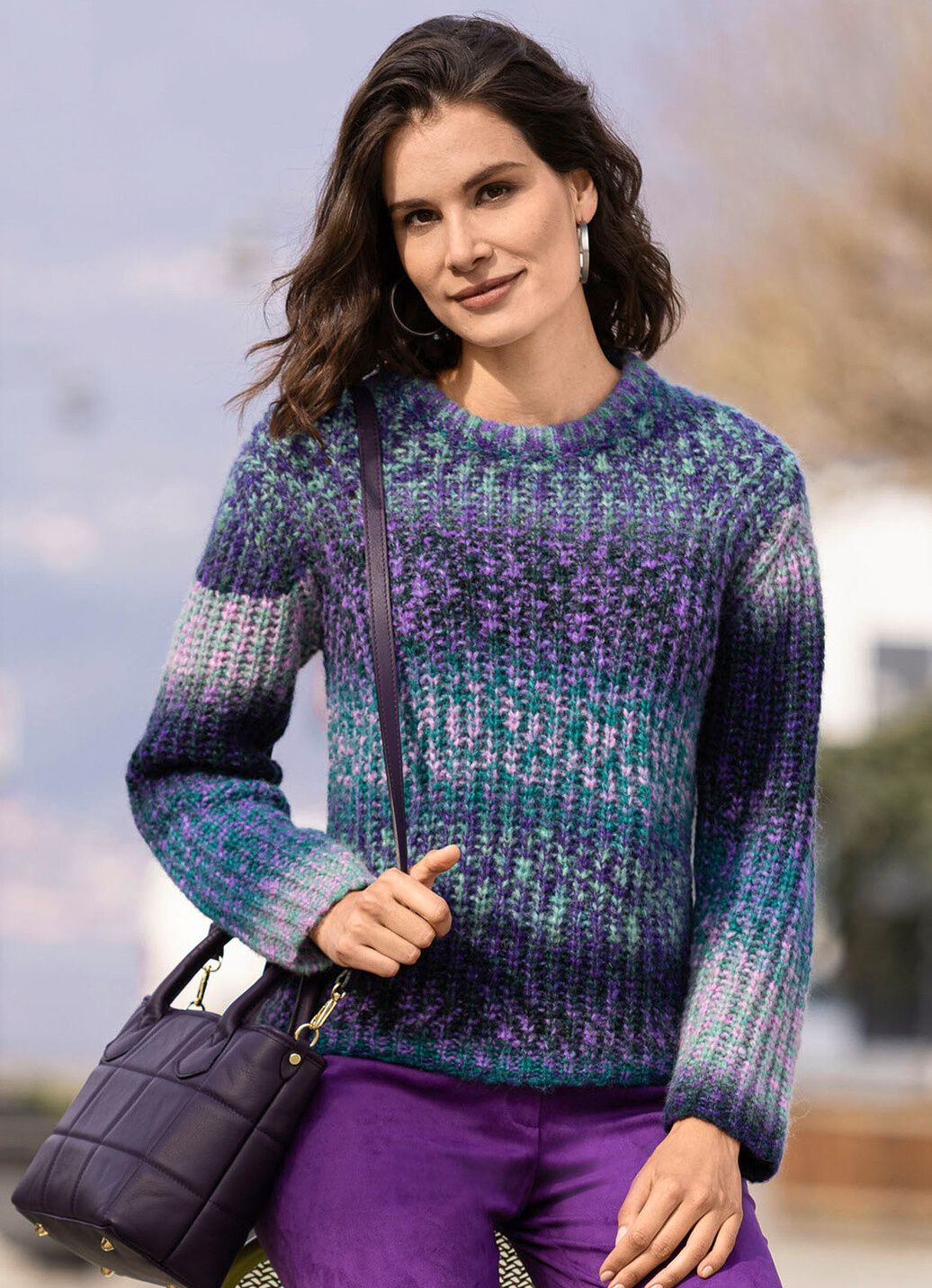 Pullover mit Alpaka und tollem Farbverlauf