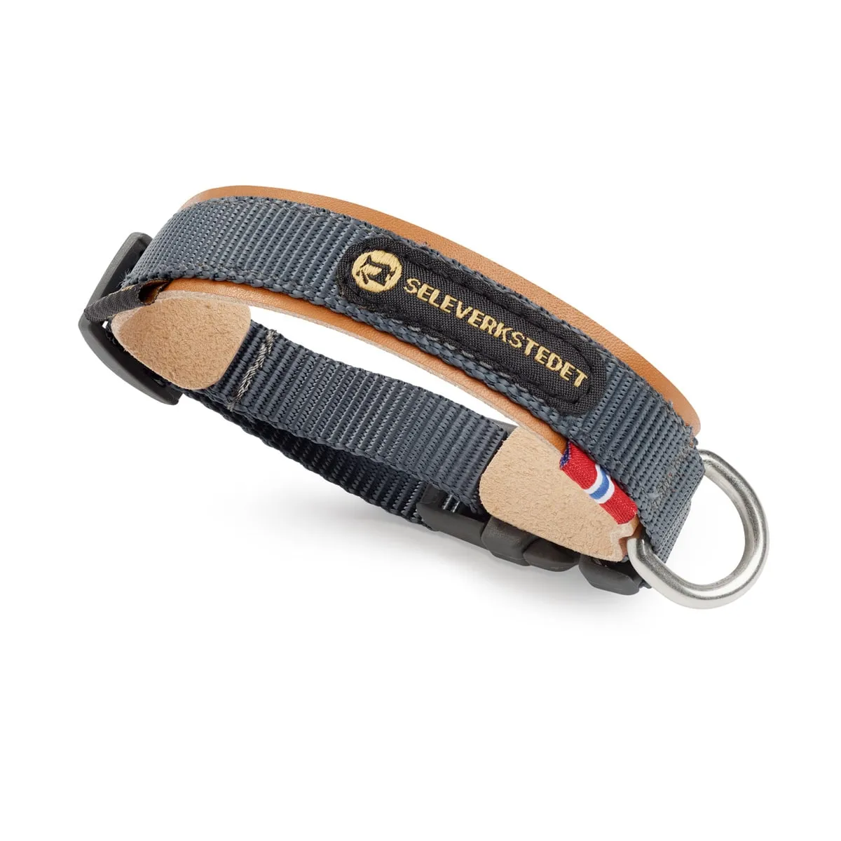 Seleverkstedet Seleverkstedetecure dog collar Grå/brun S