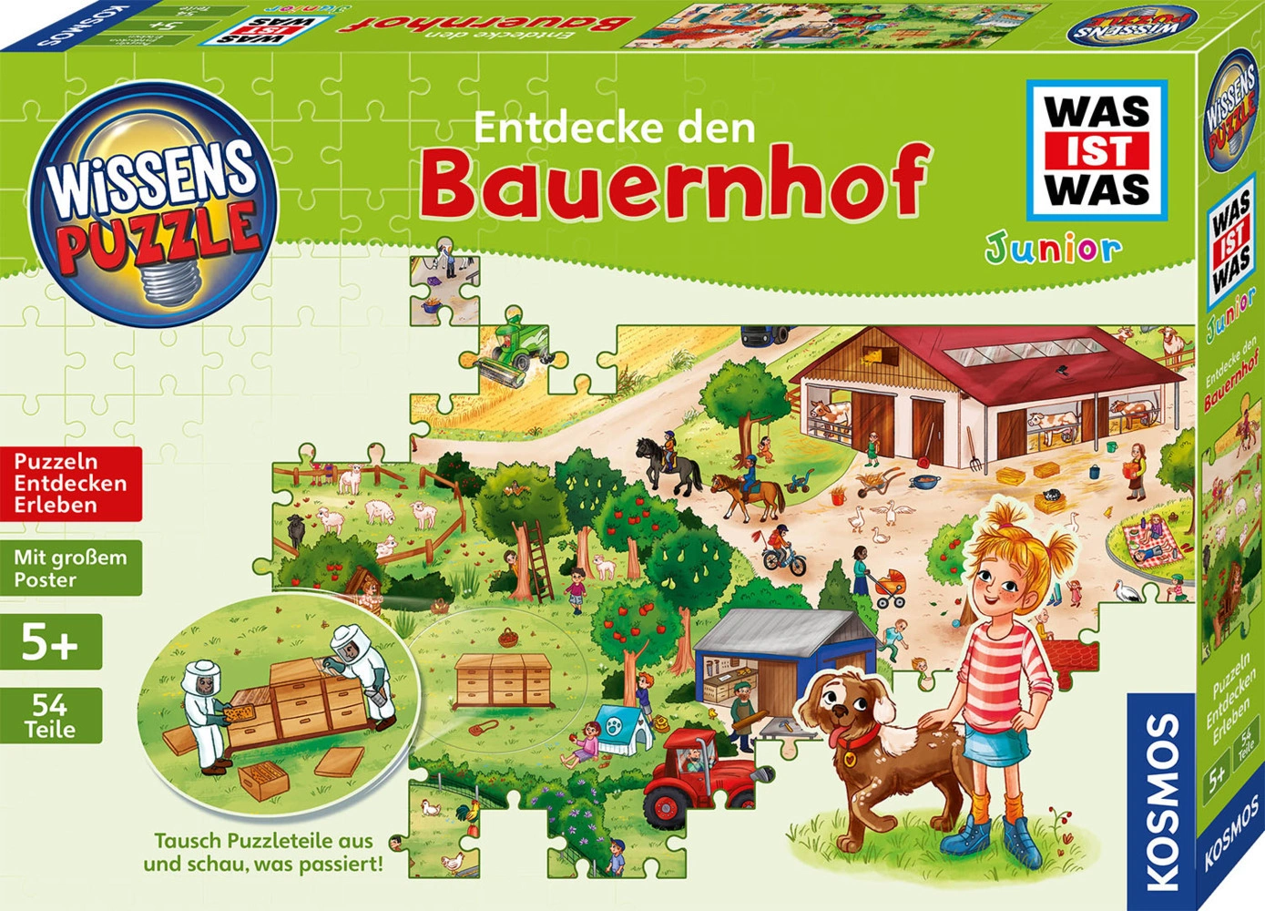 Puzzle WISSENSPUZZLE WAS IST WAS JUNIOR ENTDECKE DEN BAUERNHOF