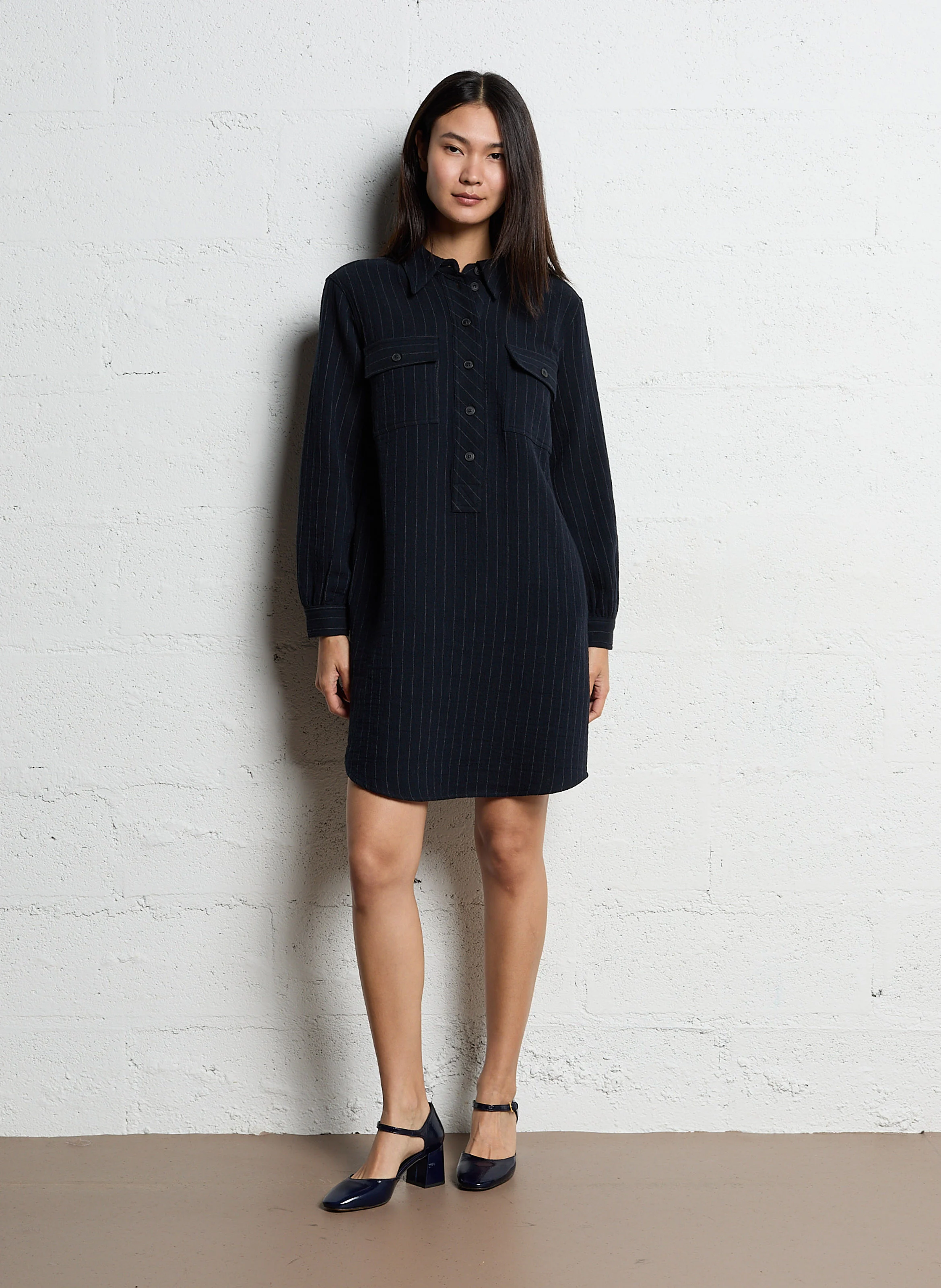 N°619 - Babies en cuir velours | Bleu