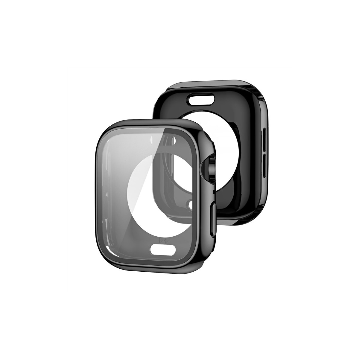 Smart klokkedeksel med skjermbeskytter Sort Apple Watch 7 / 8 41 mm