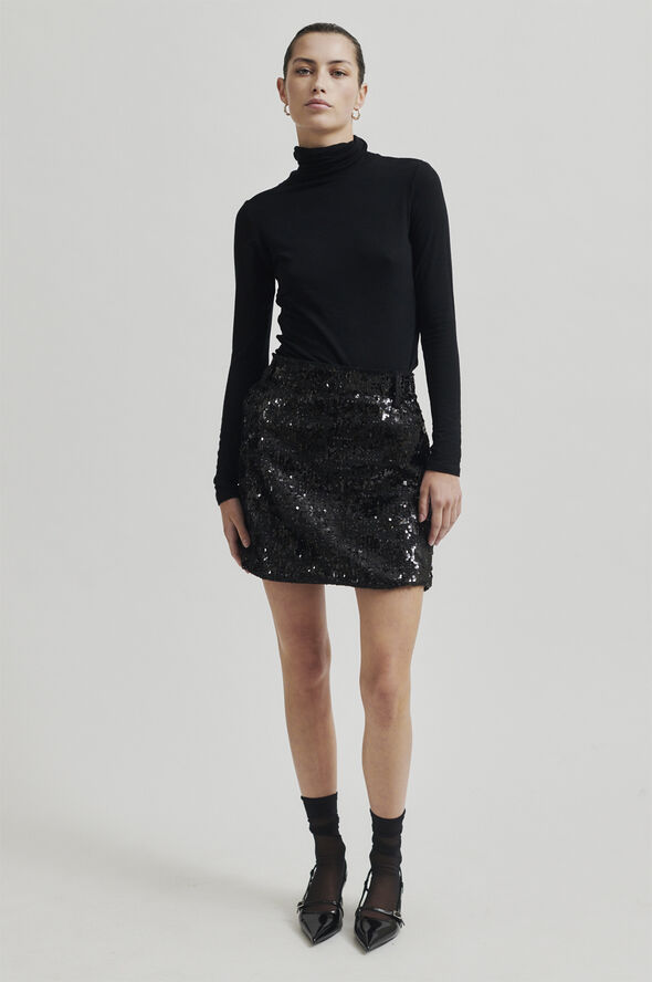 Second Female Flakes Skirt Black