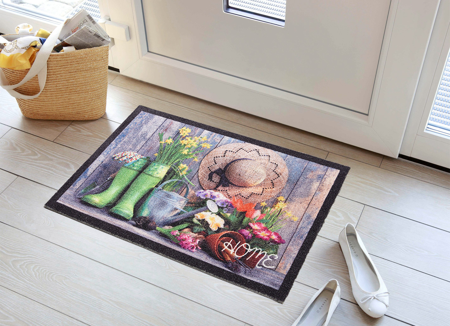 Fußmatte Home mit rutschhemmender Rückseite