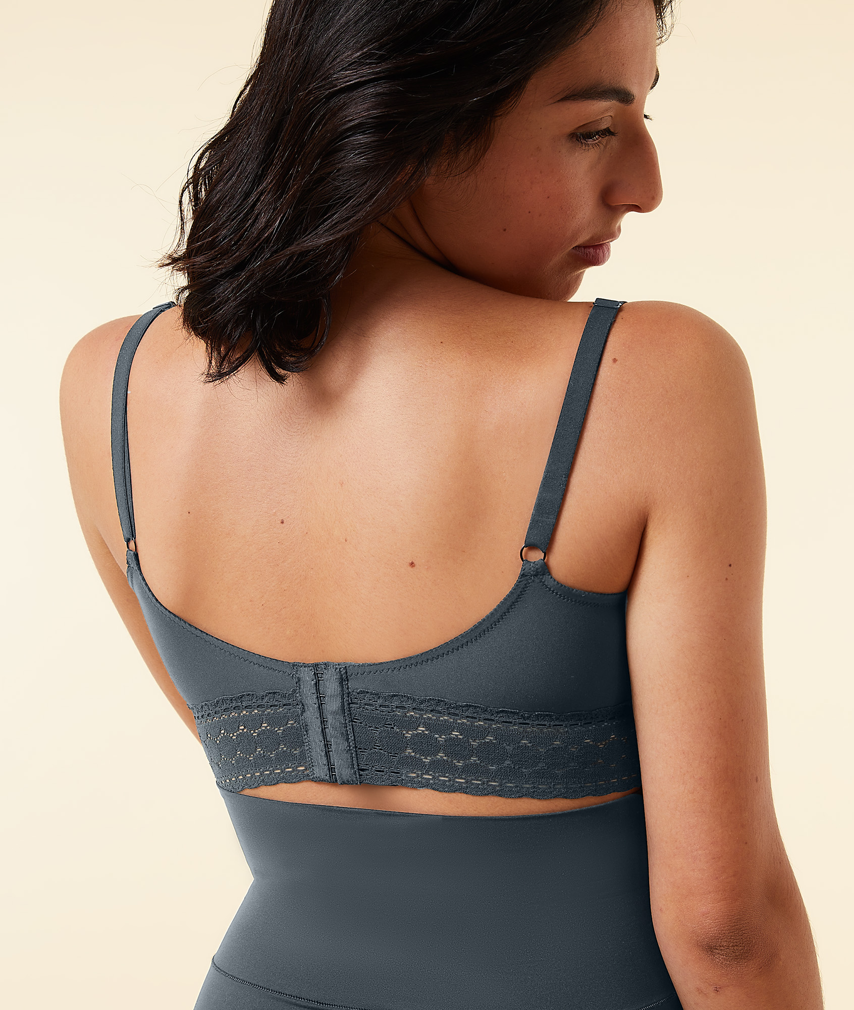 Soutien-gorge coques fines sans armatures, clips d'allaitement