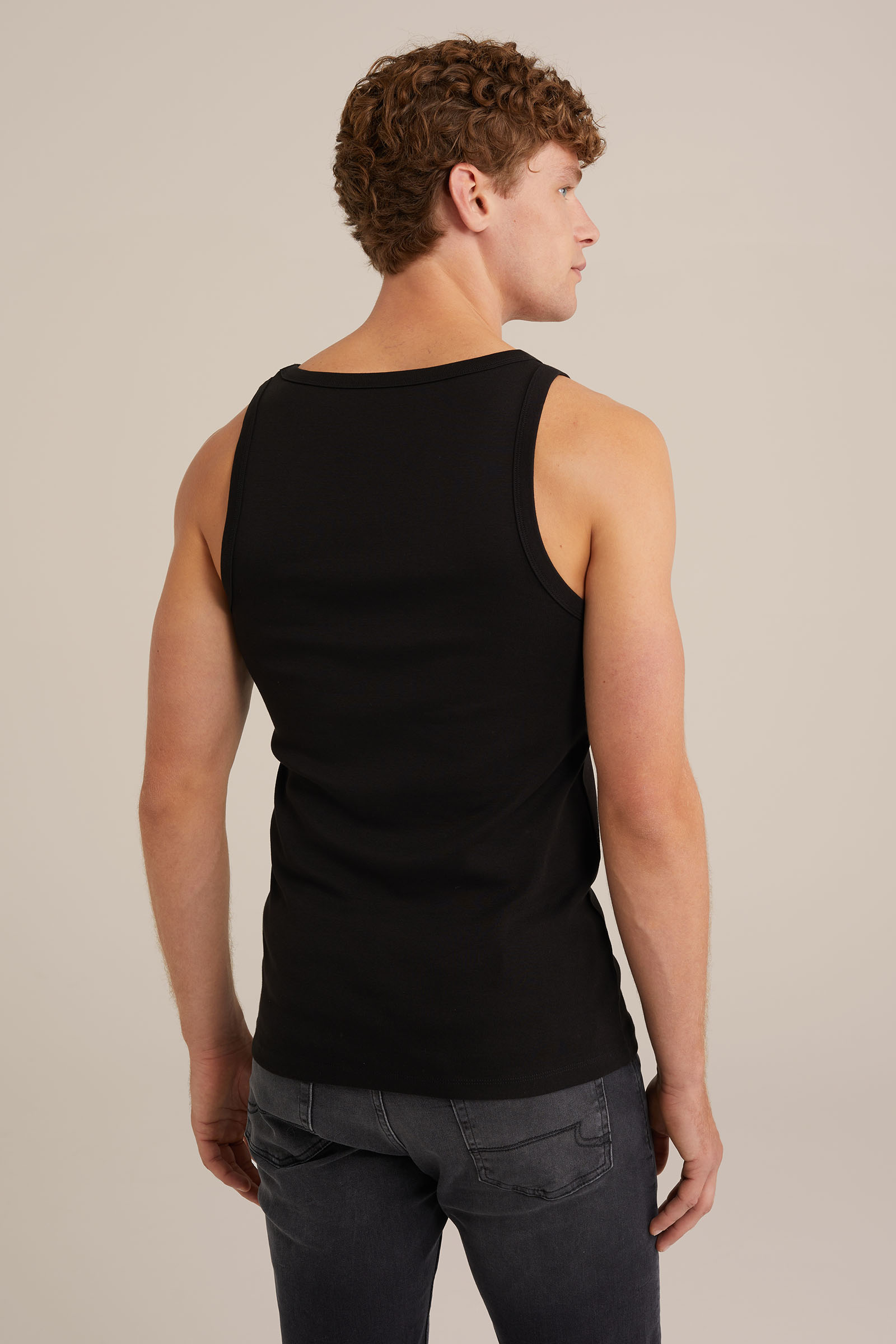 singlet, 4-pack WE Fashion Zwart