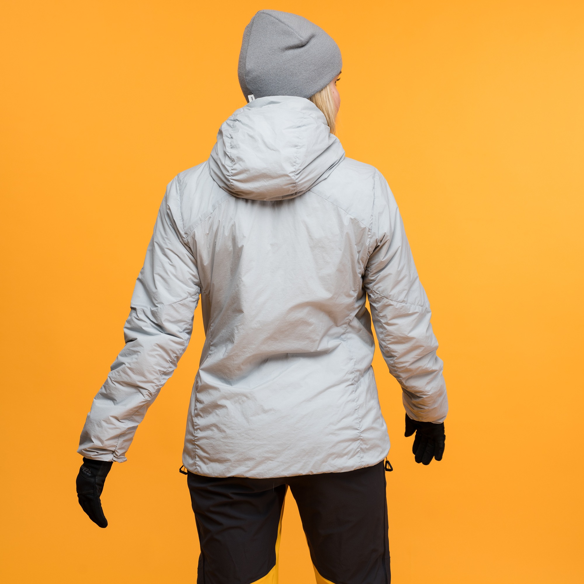 Y MountainLine Insulated Windbreaker Jacket Dame Pearl Grey