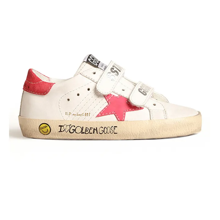 Golden Goose Baskets Scratchs Old School Signature | Rose