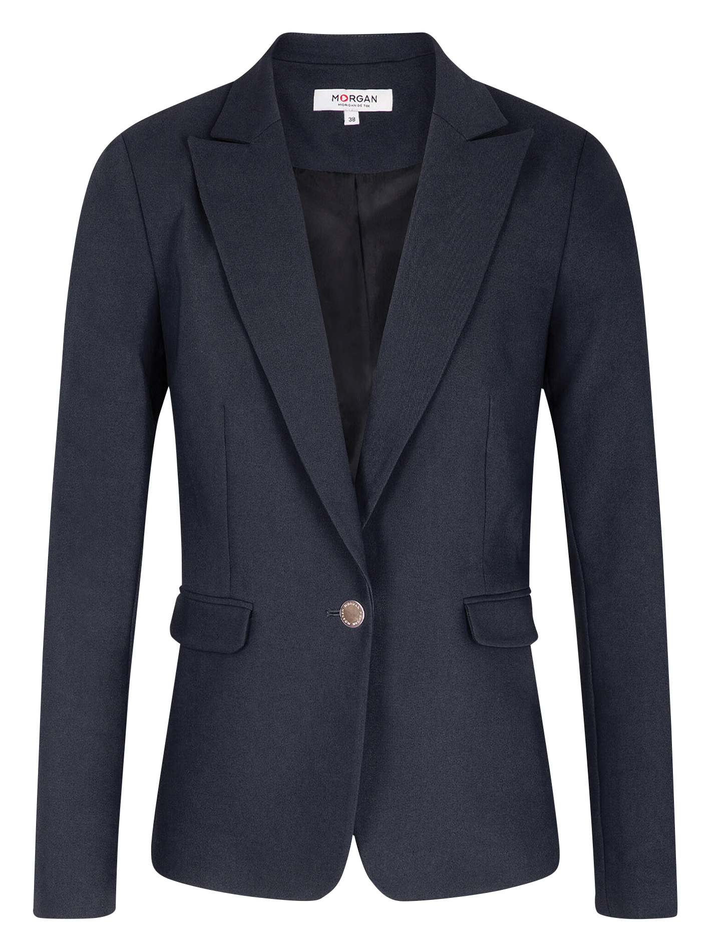 VLIME.F - Veste tailleur droite boutonnée | Bleu