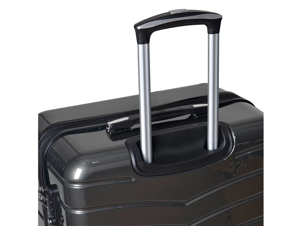 MALA DE VIAGEM GRANDE RÍGIDA AIRPORT CINZENTO ESCURO 8 RODAS 75CM