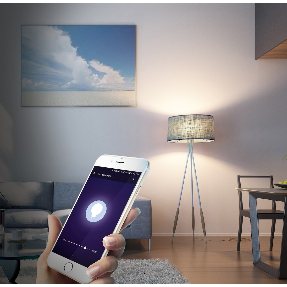 Geeni Lux 800 smart LED lyspære 9W A19 E27