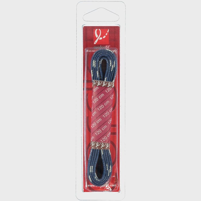 Veritas-1 paar schoenveters met wit accent