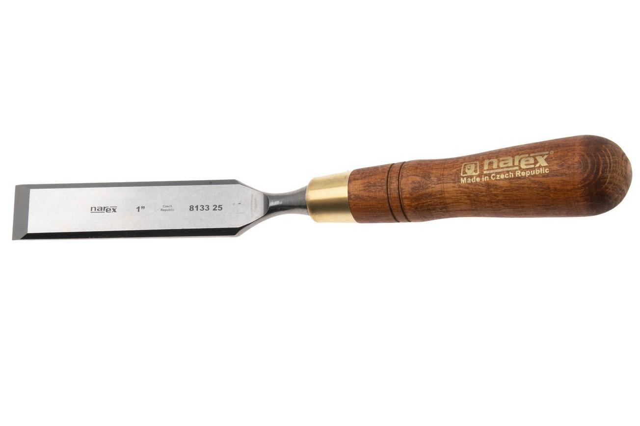 Narex Wood Line Plus Cranked Neck Paring Chisel 813325, steekbeitel met gebogen hals, 25 mm