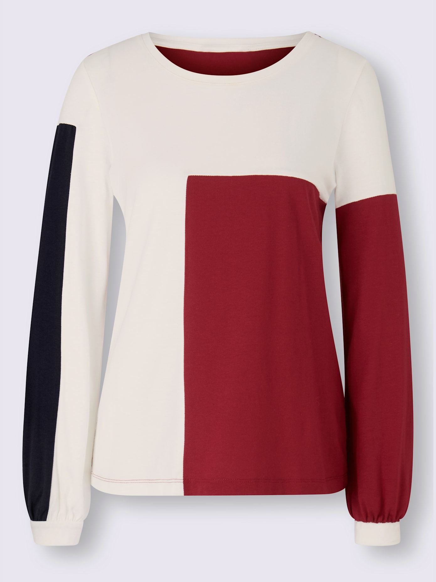 T-shirt motif color block tendance
