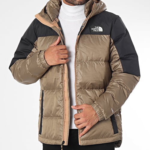 Doudoune Capuche Diablo Recycled Down A7ZFQ Marron Noir