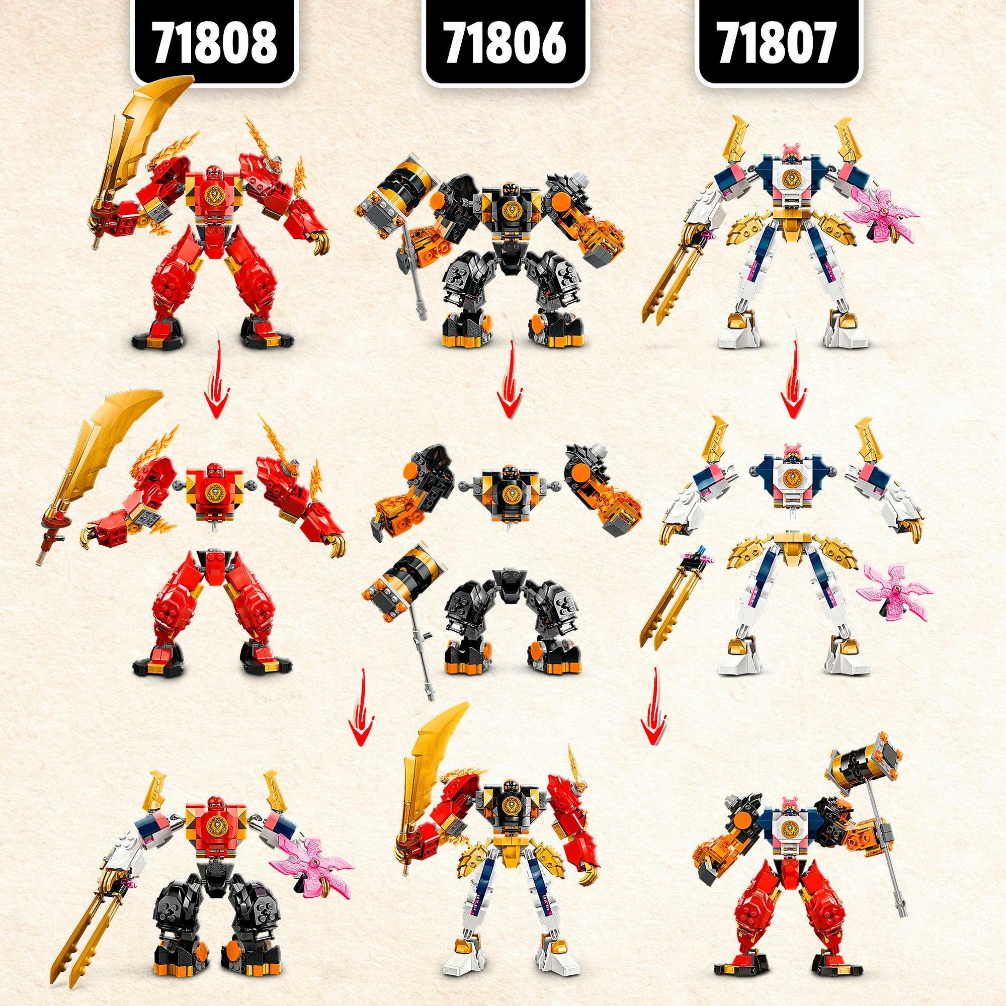 LEGO Konstruktionsspielzeug Ninjago Kais Feuermech
