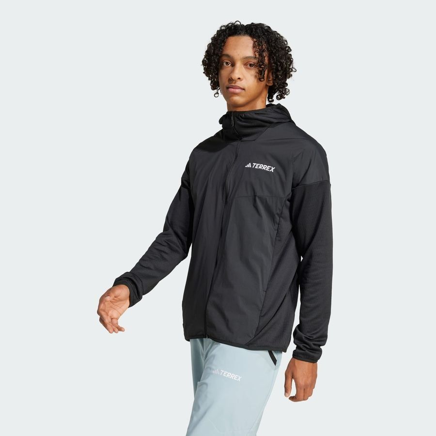 Adidas Terrex Xperior Climawarm  Wind Light Fleece Hooded Jacket