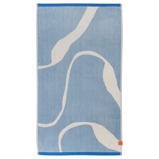 Mette Ditmer Nova Arte Håndklæde, Light Blue/Offwhite, 70x133 cm