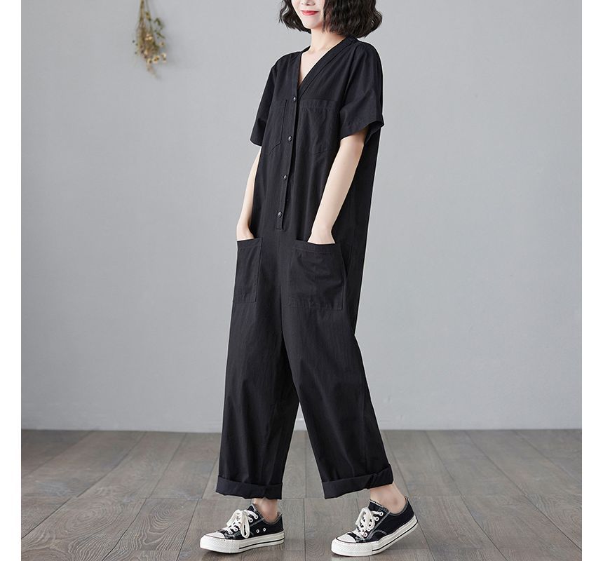 Lewwe - Jumpsuit met korte mouwen