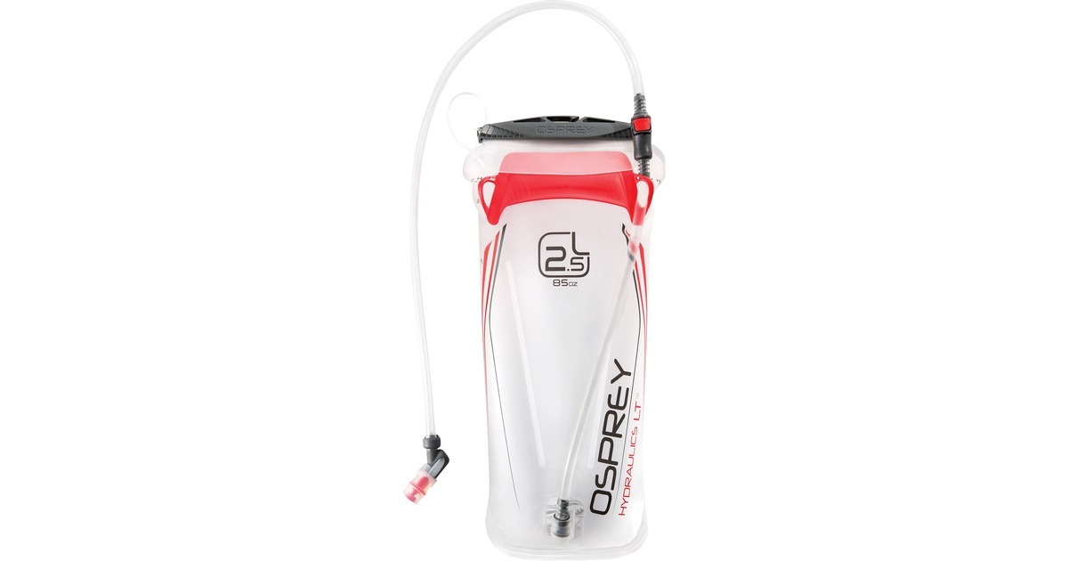 OspreyHydraulics LT 2.5L Reservoir drinkfles  (Wit/rood)