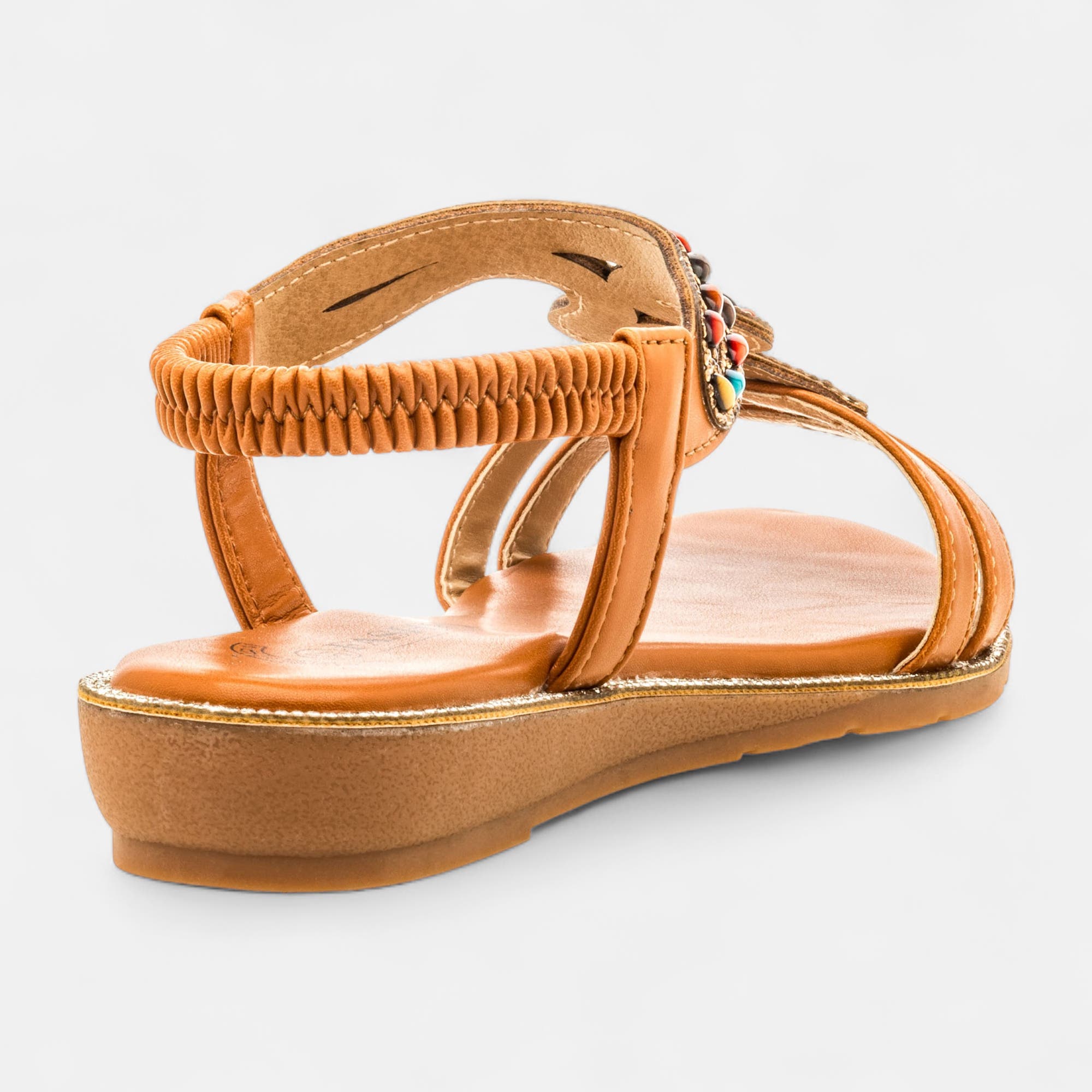 Nu-pieds Femme camel
