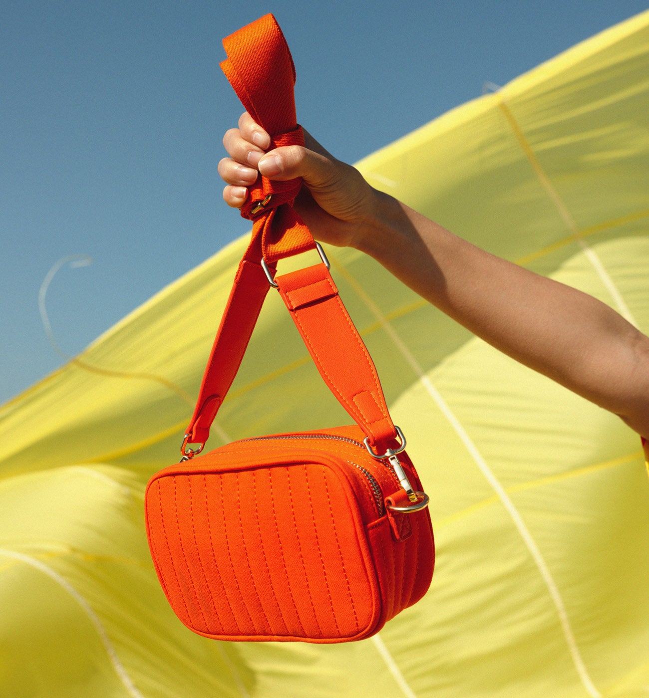 Petit sac en toile Femme - Corail