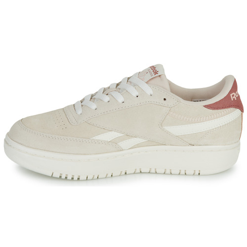 Reebok Classic - CLUB C DOUBLE REVENGE - Beige / Rouge