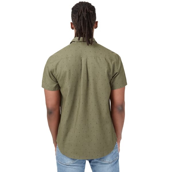 Chemise TENTREE M SMALL TREE MANCOS SHORTSLEEVE SHIRT OLIVE NIGHT GREEN