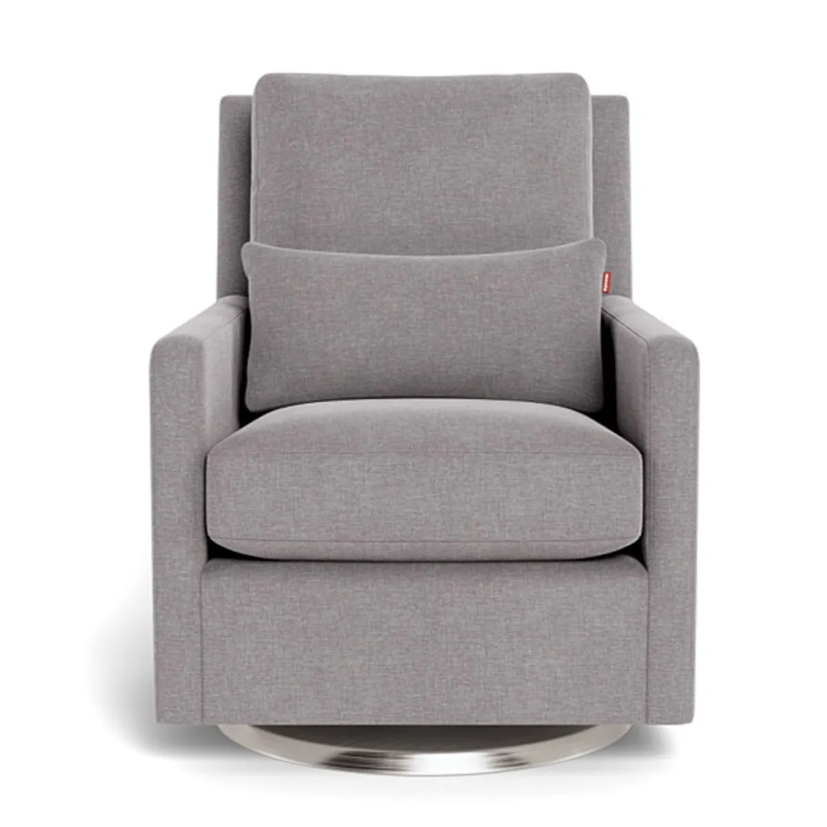 Monte Fauteuil Berçant et Pivotant Como - Pebble Gris  Argent