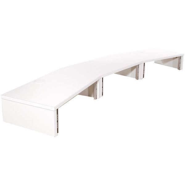 Thon Studio Ext. Desk 3U WH curved