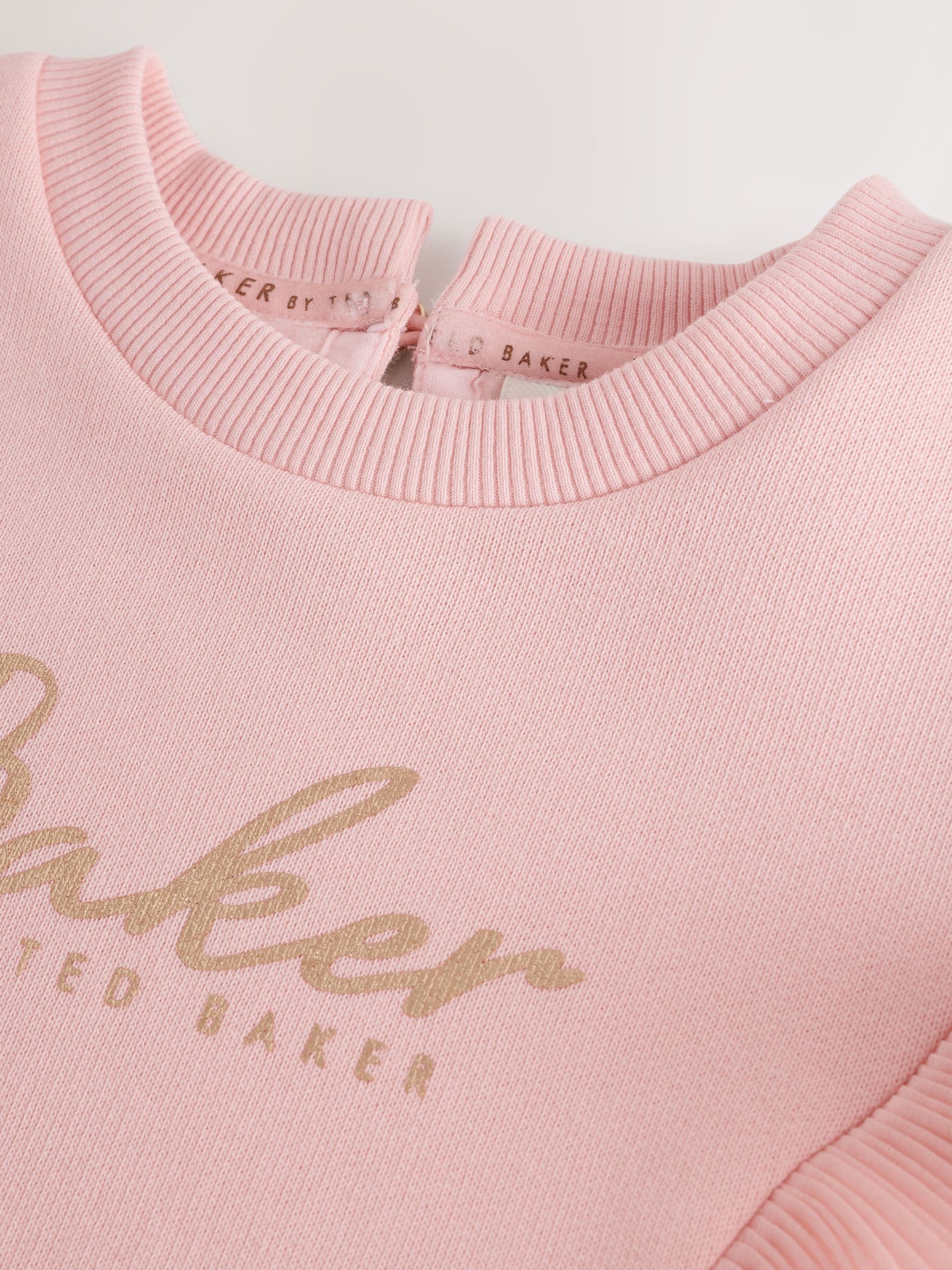 Baker by Ted Baker Pink Frill Skirted Mockable Dress