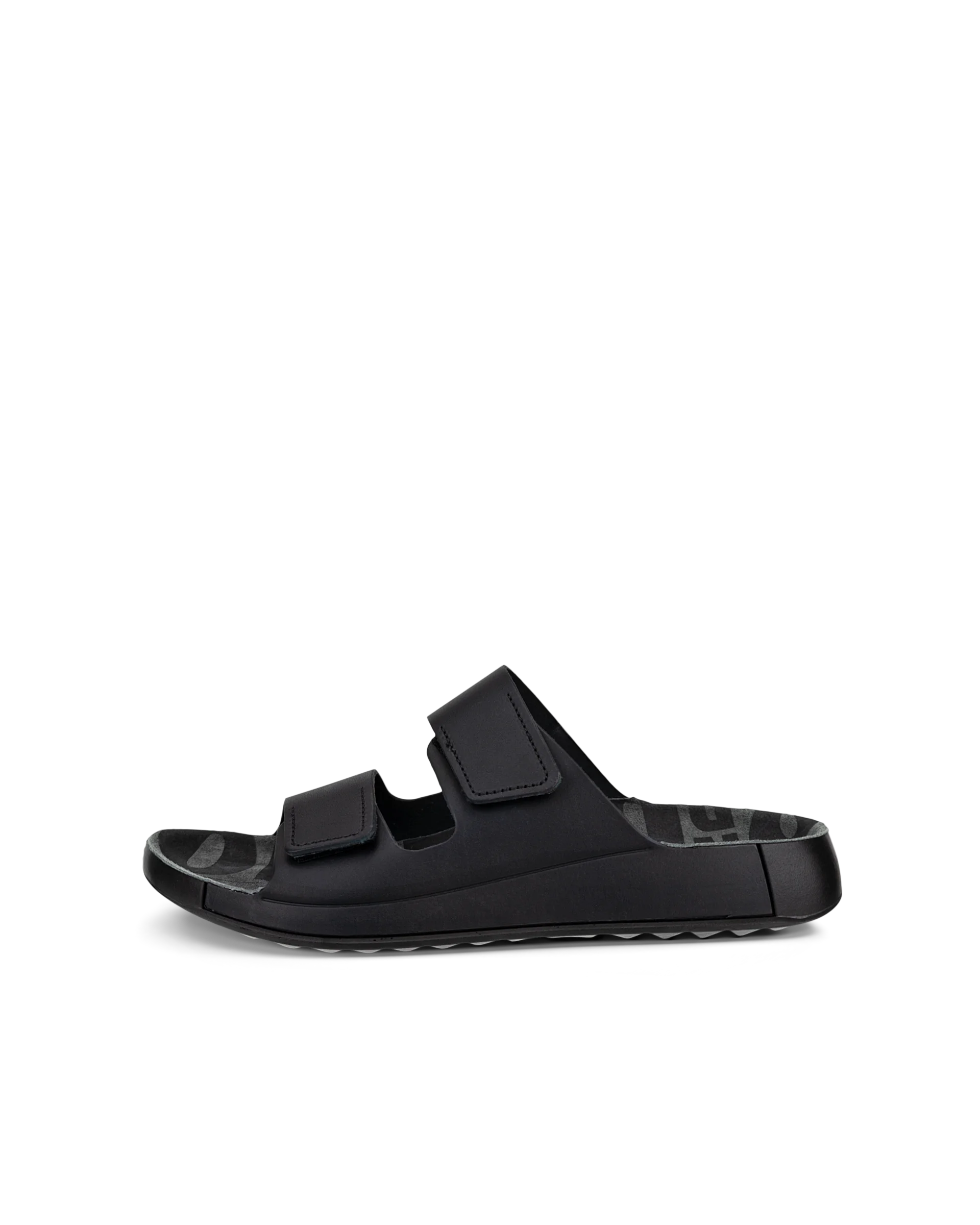 ECCO COZMO M Herren Ledersandale mit zwei Riemen Schwarz