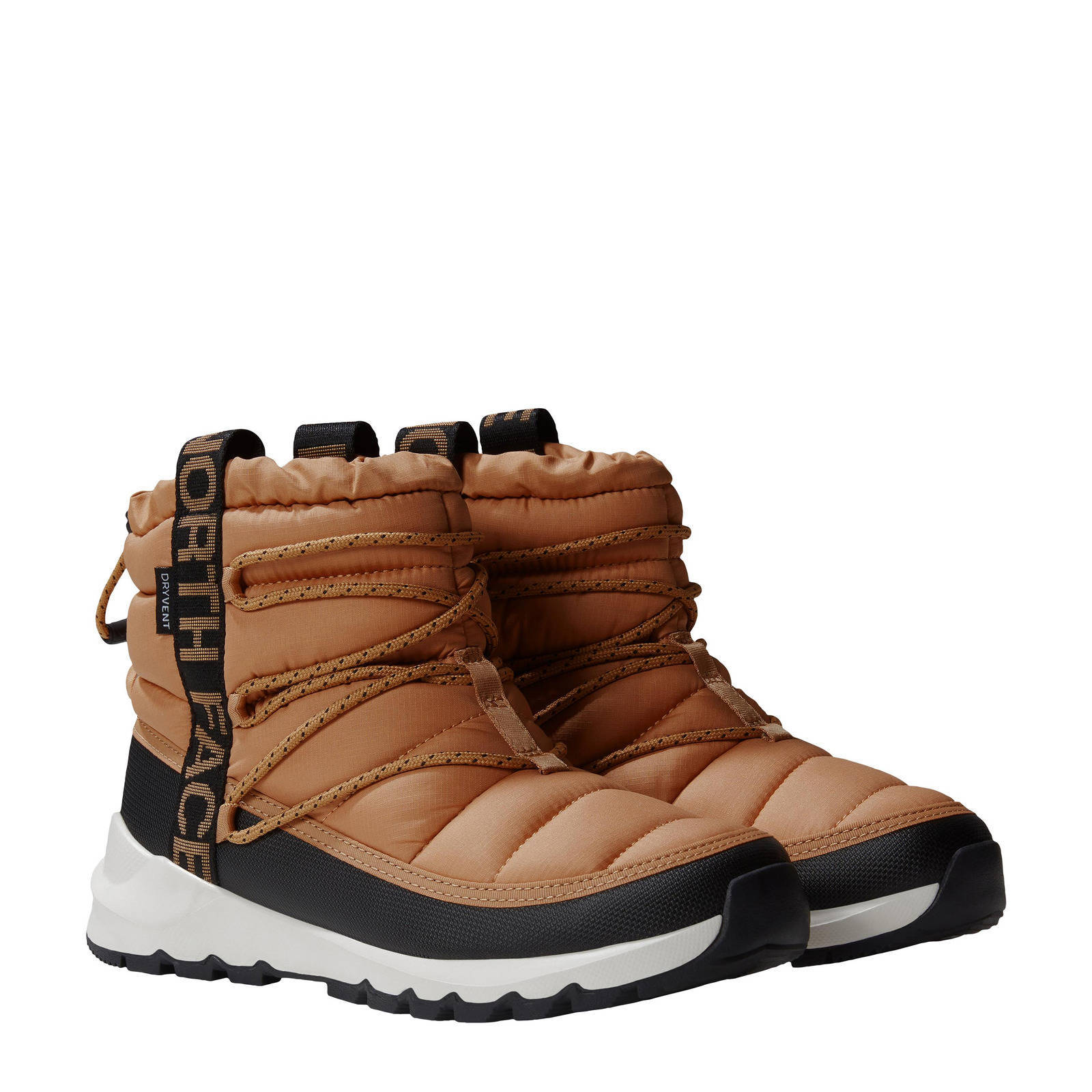 The North Face THERMOBALL LACE UP  snowboots camel/zwart