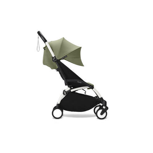 Poussette YOYO 3 Pack 0+ et 6+ Olive / Cadre Blanc - STOKKE