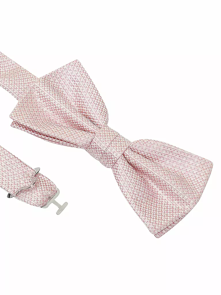 SEIDENFALTER Geschenkset - Fliege und Stecktuch  rosa