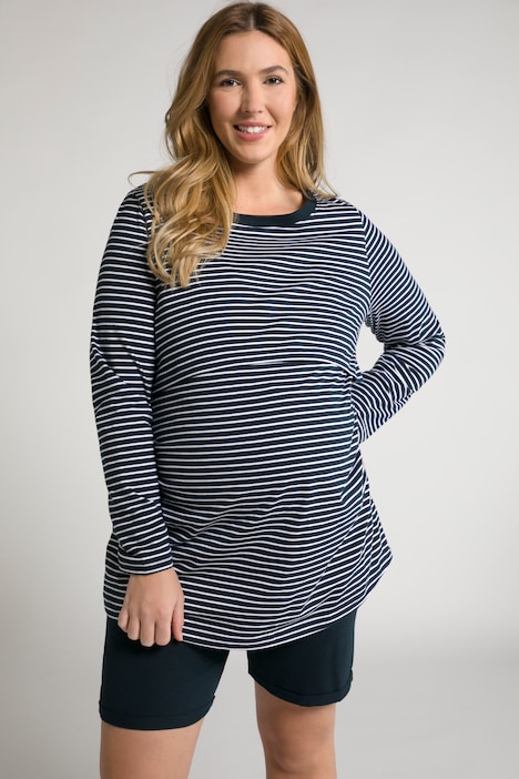 Bellieva-Pyjama, Stillfunktion, 3/4-Arm, Biobaumwolle